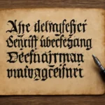 alte deutsche schrift übersetzung