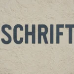 schrift auf wand
