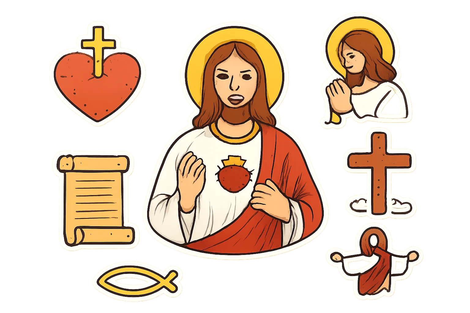 stickers jesus