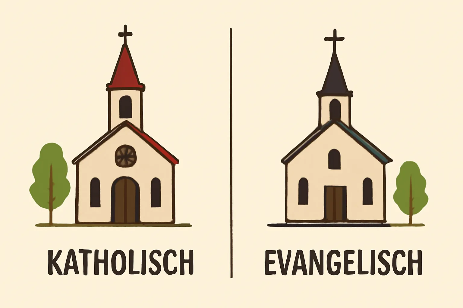 unterschiede katholisch evangelisch